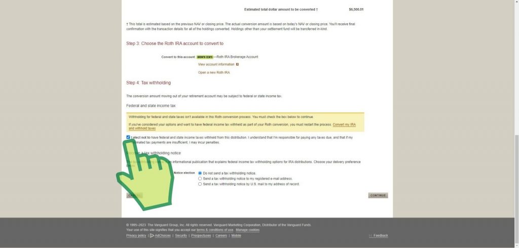 Step 20 Check the box labeled I elect not to have federal and state income taxes withheld - growthcents.com