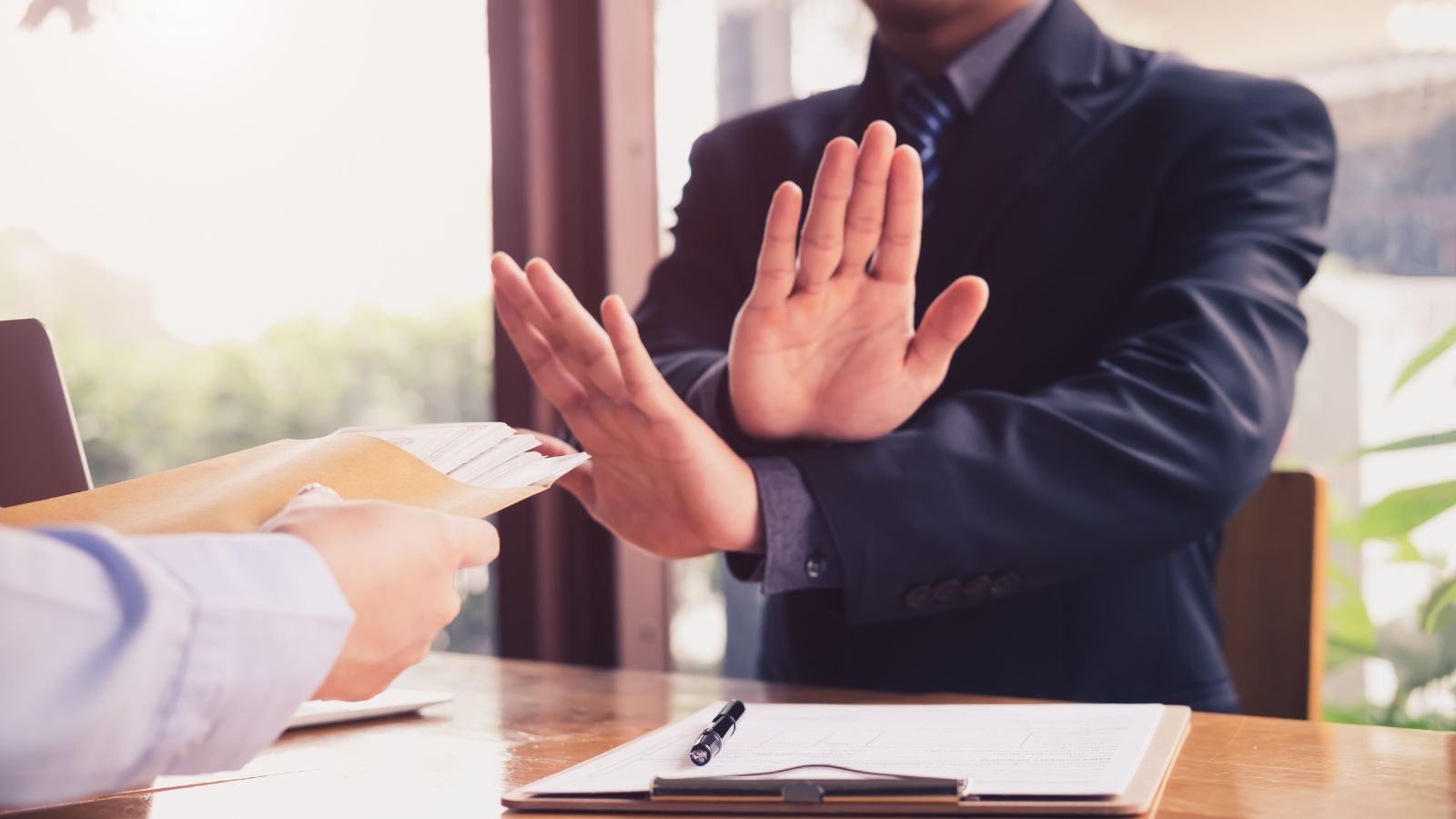 Man rejecting umbrella policy - growthcents.com